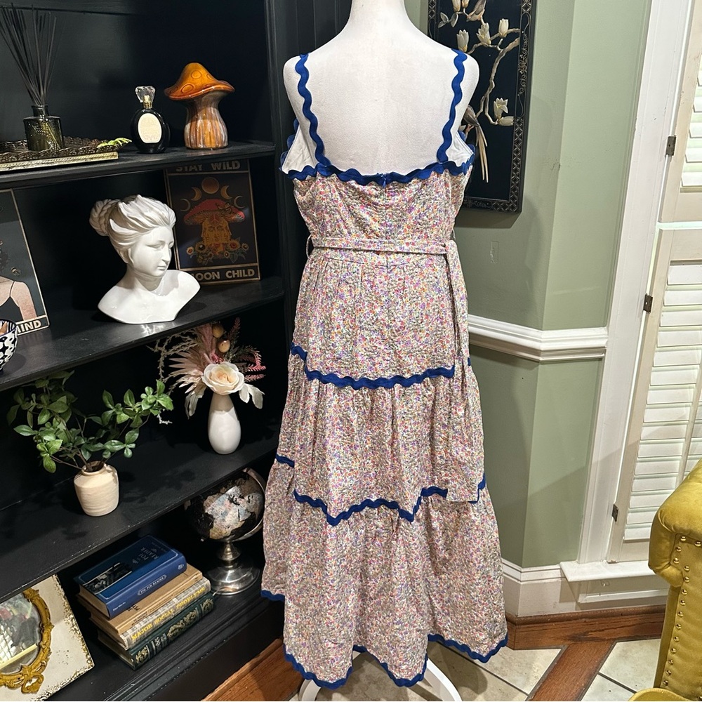 Anthropologies Just Me Floral Embroidered Maxi Dress – Size Large - Picture 7 of 11